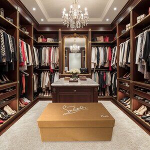 Christian Louboutin Tan Box with Logo